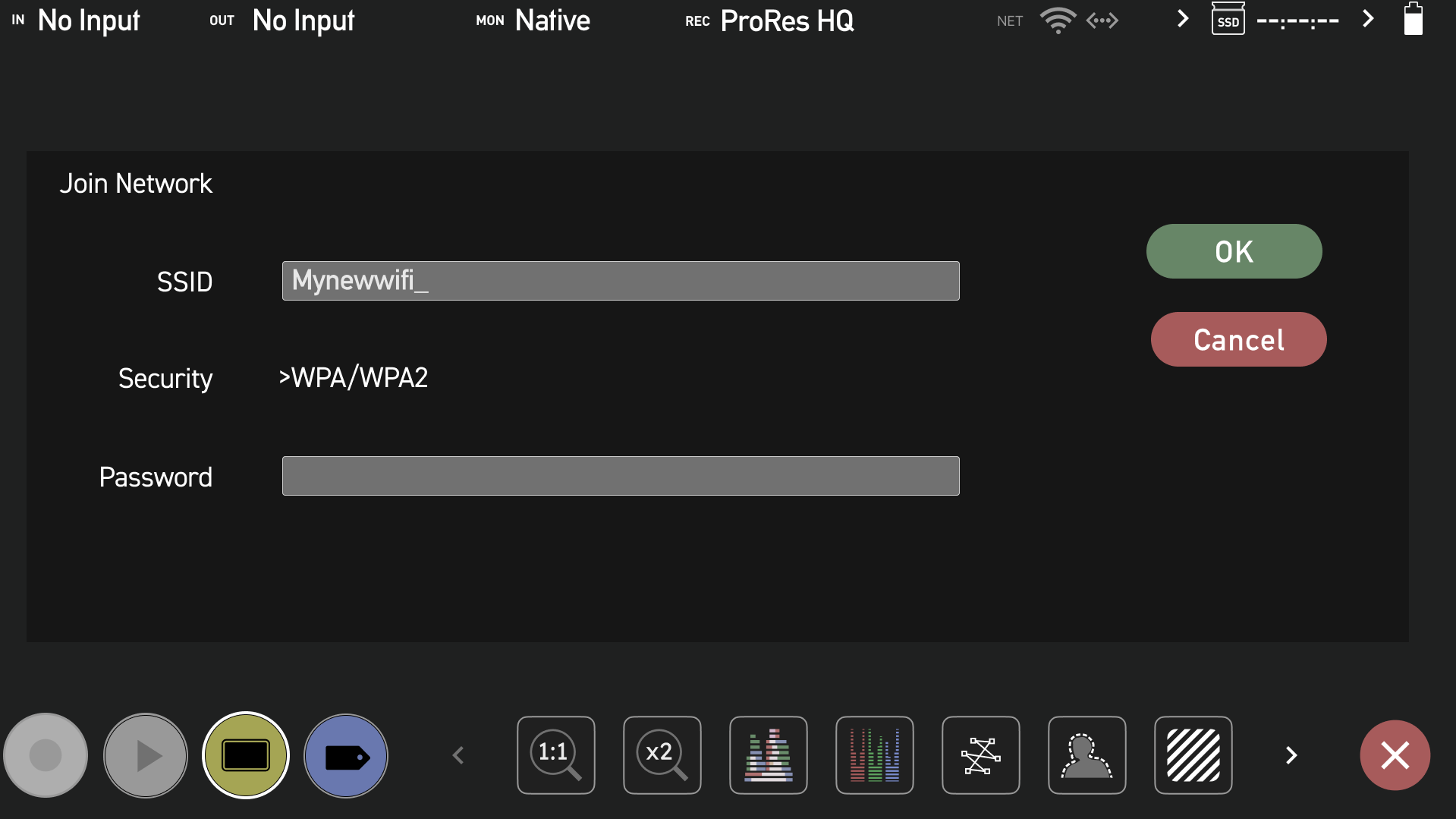 Connect Menu – Support - Atomos